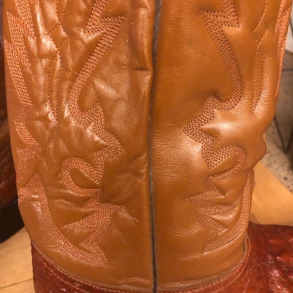 Billy Boots alligator cowboy boots. - Picture 9 of 10